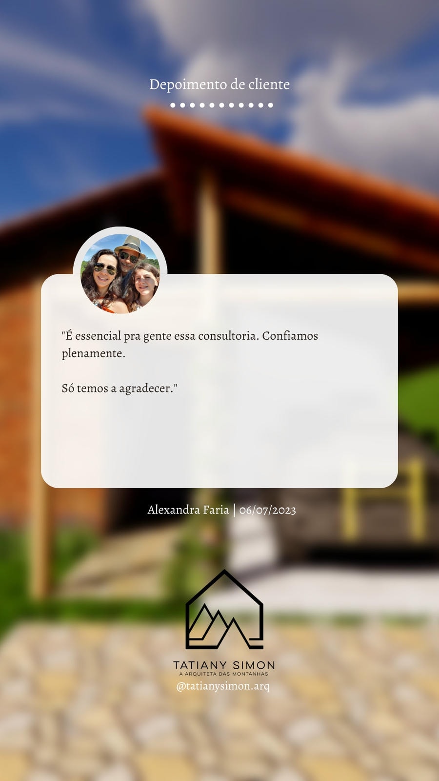 Depoimento de cliente 1